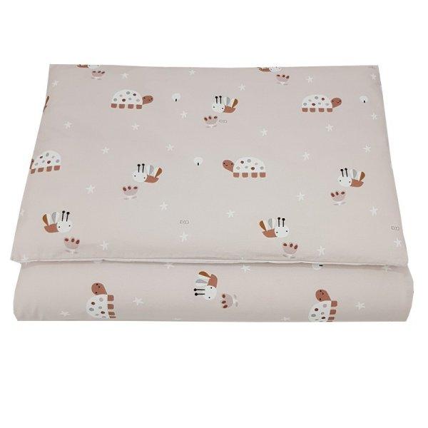 EKO Ágynemű 2 részes pamut Bees Beige mintával 40x60 cm, 90x120 cm