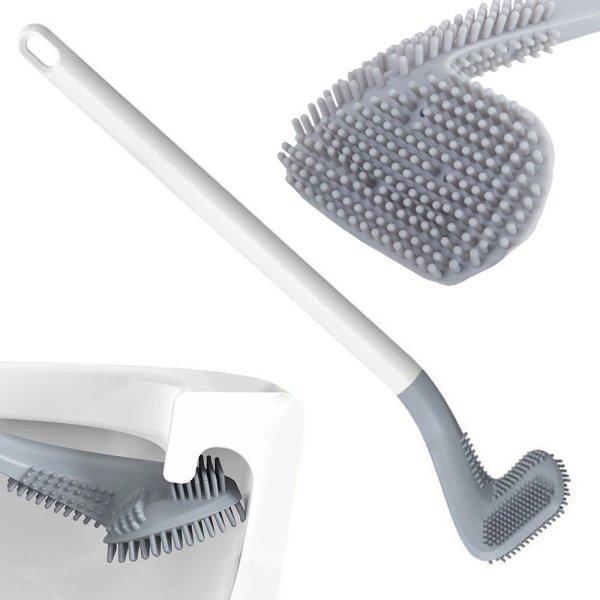Szilikon WC kefe - fehér