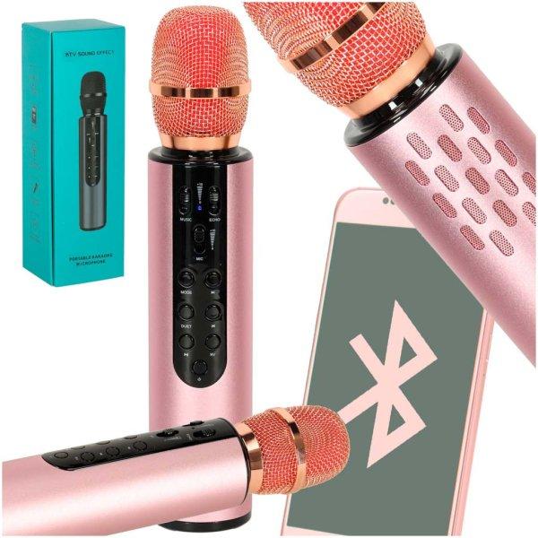 Vezeték nélküli karaoke mikrofon - rózsaszín