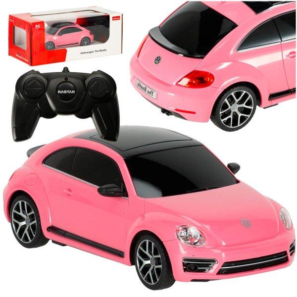 Távirányítós Volkswagen Bogár 1:24 - rózsaszín