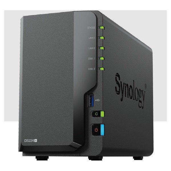 SYNOLOGY NAS 2 fiókos DS224+ Intel Celeron J4125 4x2GHz, 2GB DDR4, 2x1GbE,
2xUSB3.2Gen1