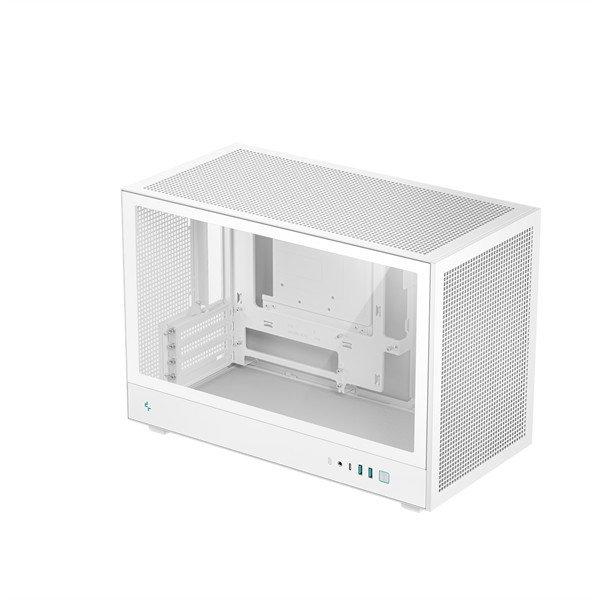 DeepCool Számítógépház - CH260 WH (fekete, Mini-ITX/Micro ATX (BTF),
2xUSB3.0, Type-C, fehér)