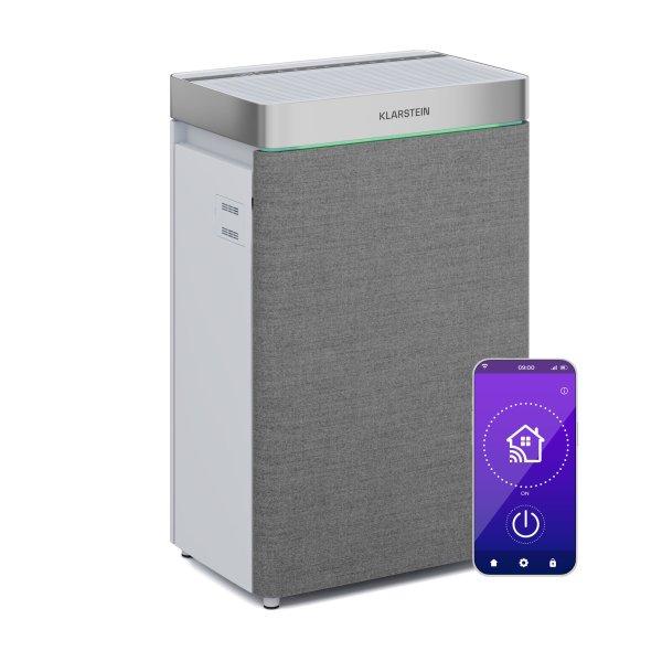Klarstein AireLux légtisztító, Párásító funkcióval, 400m³/h CADR,
WLAN-kompatibilis