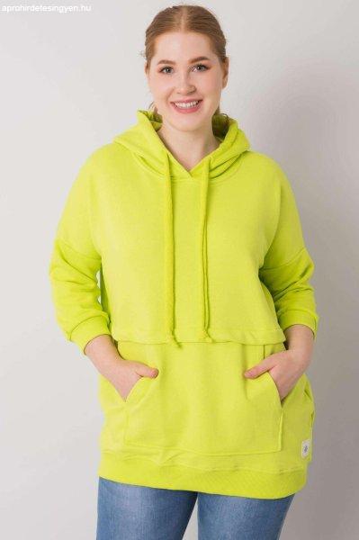Gioia oversize kapucnis kenguru zsebbel, kivi színű
