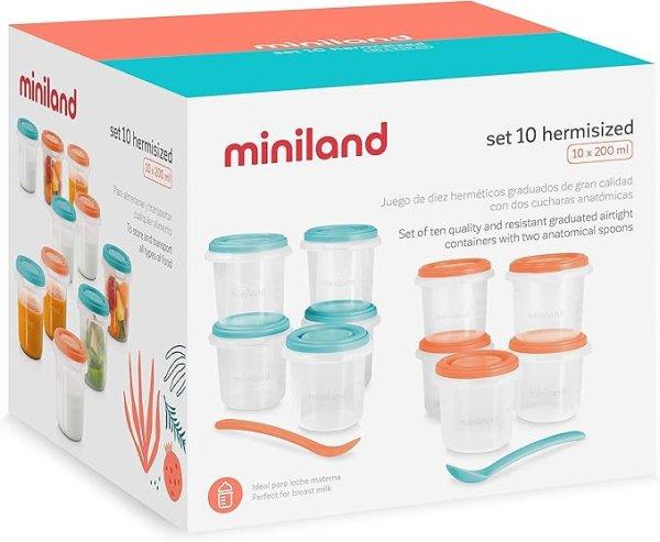 Miniland 89565 készlet 10 db légmentesen záródó tartályból 200 ml -
Mediterrán