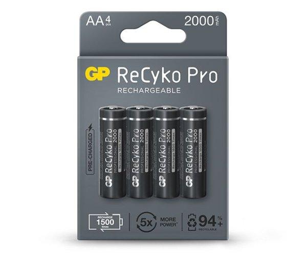 GP ReCyko Pro 2000mAh AA Ni-MH akkumulátor 4db/csomag