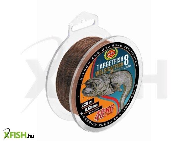 Wft Tf8 Catfish Brown Harcsázó Fonott Zsinór Barna 220M 60Kg 0,60