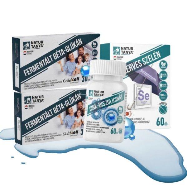 Immuntámogató 60 Napos Csomag Béta-Glükán (2db) + Cink-Biszglicinát (1db)
+ Szerves Szelén (1db)