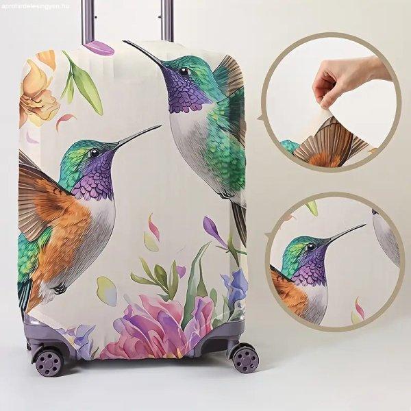 Bőröndhuzat kolibri mintával M méret