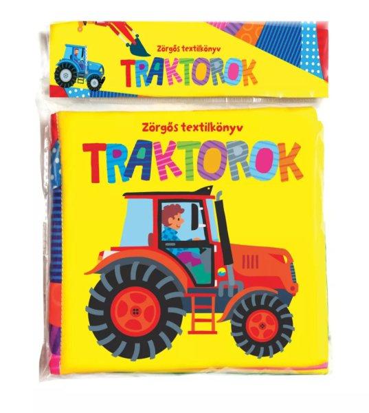 Zörgős textilkönyv - Traktorok 