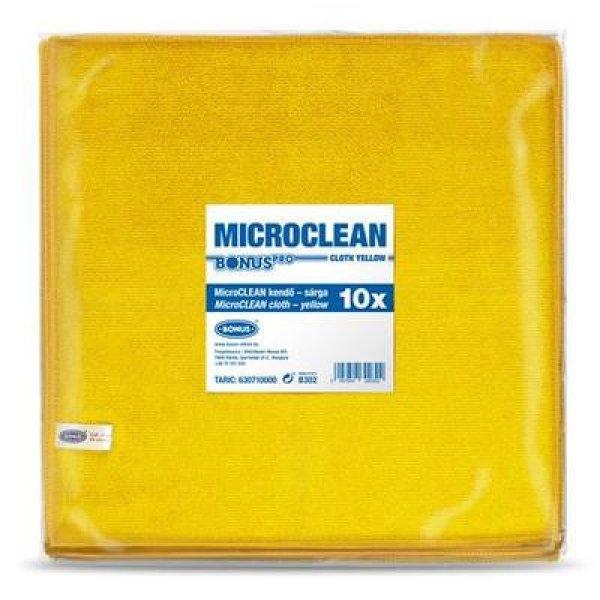 Törlőkendő, univerzális, 10 db, 32x32 cm, BONUS "MicroCLEAN",
sárga