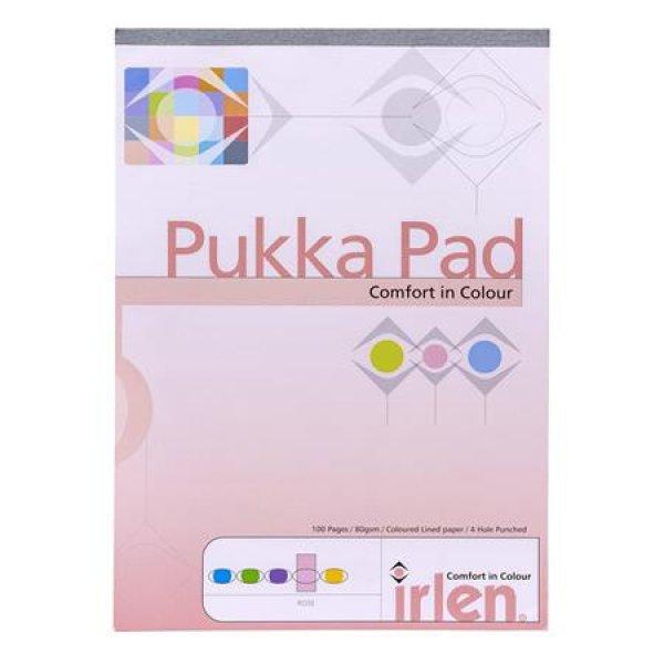 Jegyzettömb, A4, vonalas, 50 lap, PUKKA PAD "Irlen Dyslexia",
rózsaszín