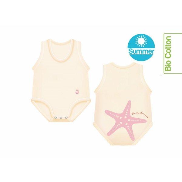J Bimbi kombidressz 0-36 hó biopamut Summer Starfish 12379