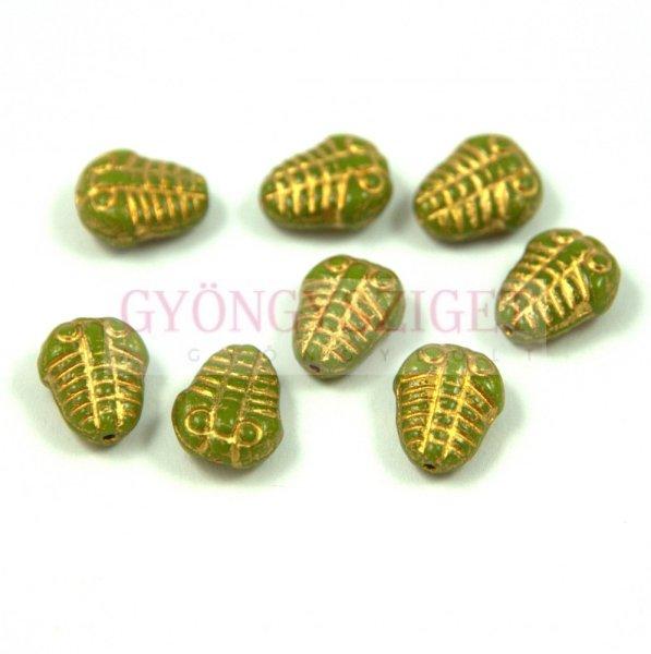 53420-54302 - trilobita - zöld arany - 10mm