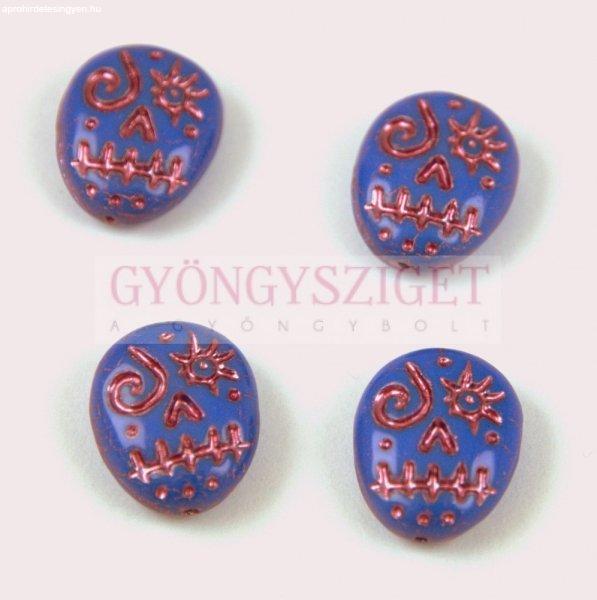 33040-54321 - Sapphire Fuchsia - Calavera - 16x13mm