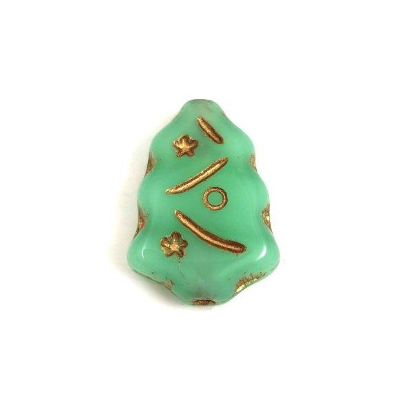 52010-54302 - Fenyő - Opal Turquoise Green Gold - 17x12mm