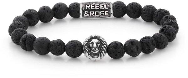 Rebel&Rose Gyöngy karkötő Black Moon RR-8L021-S 19 cm - L