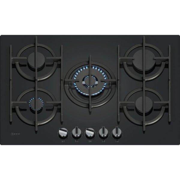 Neff T27PIQ4S0 beépíthető gáz főzőlap edzett üveg fekete 75cm Collection