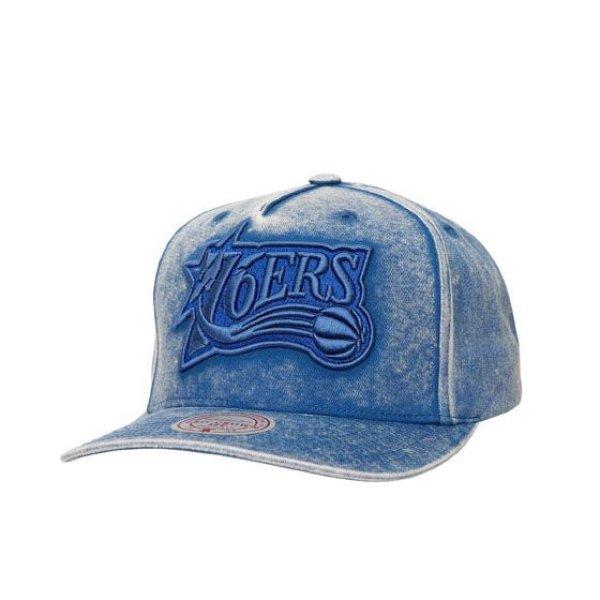 Mitchell & Ness snapback Philadelphia 76ers Washed Out Tonal Pro Snapback blue