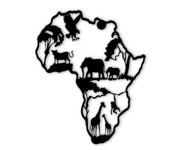 Afrika Állatai Fali Dekoráció