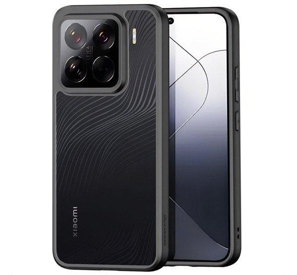 DUX DUCIS AIMO szilikon telefonvédő (ütésállóság, kameravédő, matt,
hullám) FEKETE Xiaomi 15