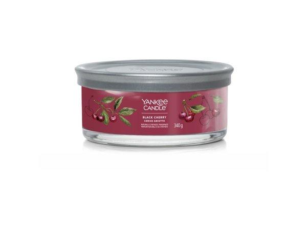 Yankee Candle Illatgyertya Signature tumbler Black Cherry 340 g - közepes