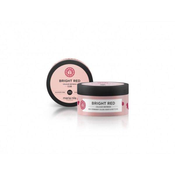 Maria Nila Gyengéd tápláló maszk tartós
színpigmentek nélkül 0.66 Bright Red (Colour Refresh Mask) 100 ml