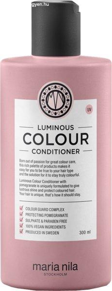 Maria Nila Világosító és erősítő
kondicionáló festett hajra szulfátok és parabének
nélkül Luminous Color (Conditioner) 300 ml