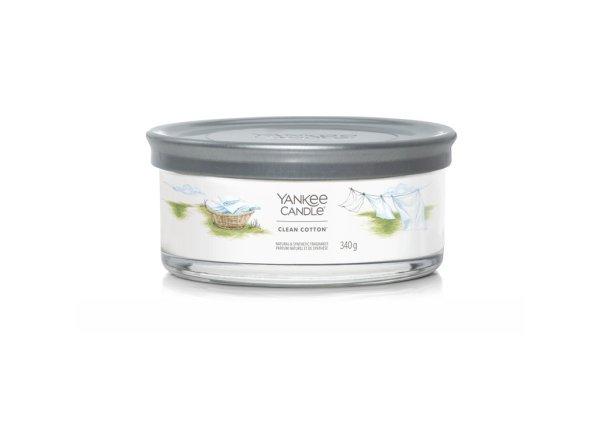 Yankee Candle Illatgyertya Signature tumbler közepes Clean Cotton 340 g