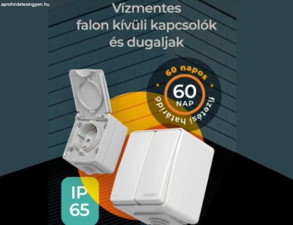 Videx Binera vízmentes falon kívüli kapcsolók és dugaljak csomagajánlat