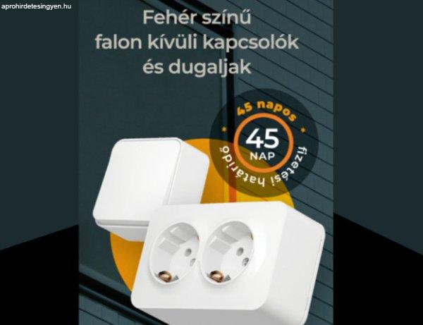 Videx Binera fehér falon kívüli kapcsolók és dugaljak csomagajánlat