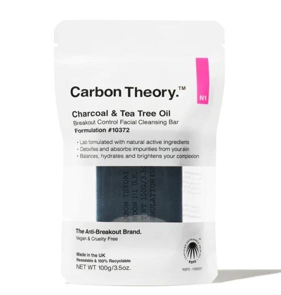 Carbon Theory Tisztító arcszappan Charcoal & Tea Tree Oil Breakout
Control (Facial Cleansing Bar) 100 g