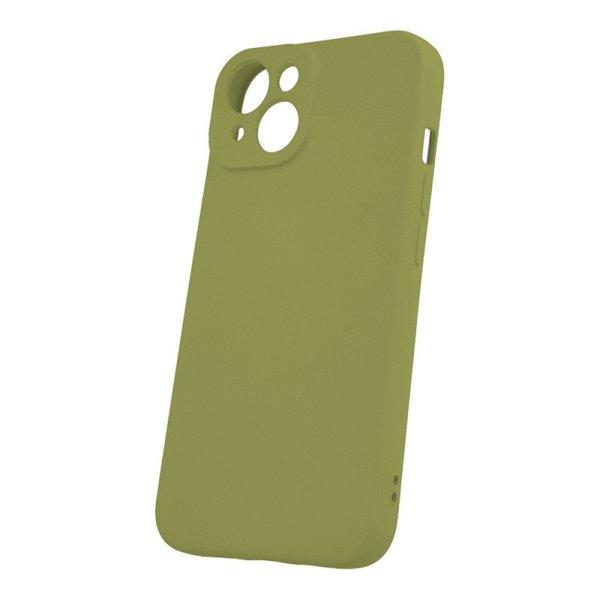 Silicon Case Apple iPhone 16 Plus (6.7) kameravédős szilikon tok zöld