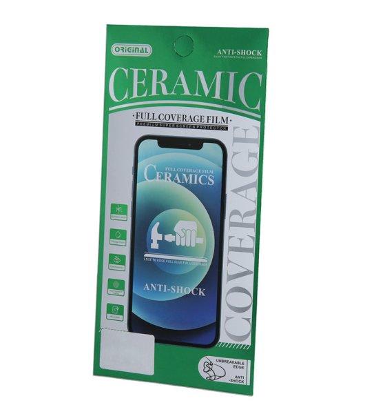 Samsung A556 Galaxy A55 5G 9D hajlított kerámia keménységű előlapi
üvegfólia fekete