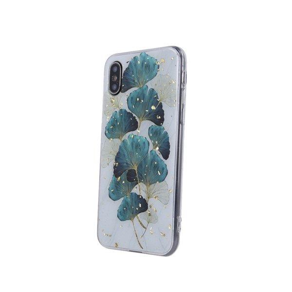Gold Glam leaves Samsung A556 Galaxy A55 5G szilikon tok