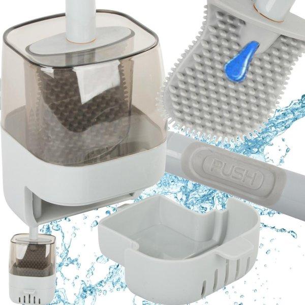 Szilikon WC kefe folyadékadagolóval