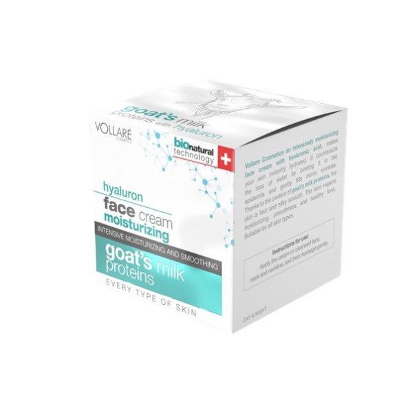 Vollare hidratáló arckrém hialuronsavval és kecsketejjel 50 ml