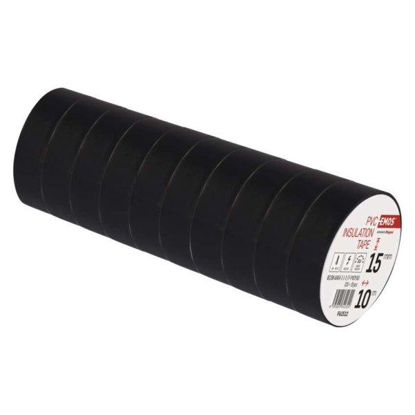 EMOS F61512, Szigetelőszalag 15/10 fekete 10db