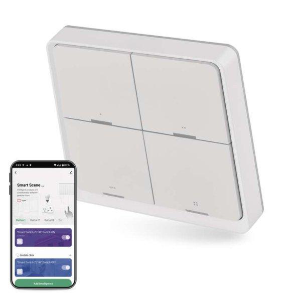 EMOS H5013, GoSmart Okos hordozható 4 funkciós szcenárió kapcsoló
IP-2004ZW, ZigBee 3.0