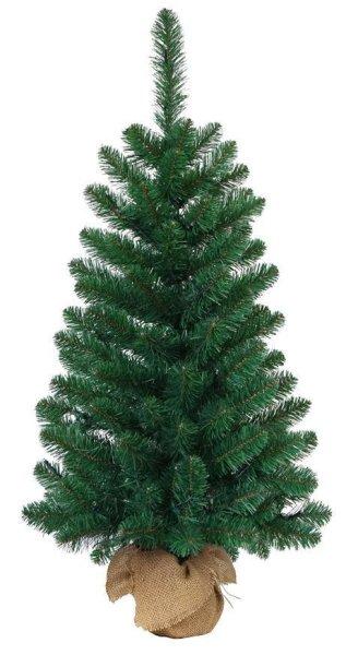 Karácsonyfa MagicHome Karácsony Rudolf, fenyő jutába, 90 cm