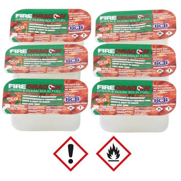 MFH 6 db-os csomag Firedragon gél szilárd tüzelőanyag , 162 g (1 db kb. 27
g)
