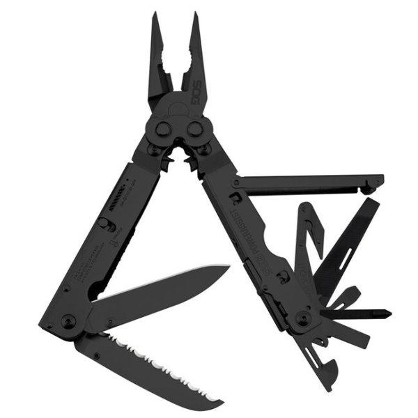 SOG multifunkciós szerszám POWERASSIST - fekete oxid - NYLON tok
