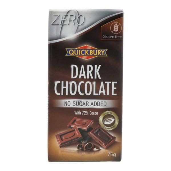 QUICKBURY 72% ÉTCSOKOLÁDÉ GM HCM 75G