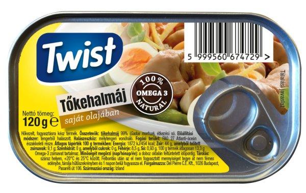 Twist tőkehalmáj saját olajában 115 g