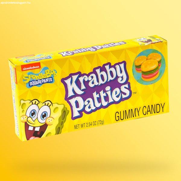 Spongebob Krabby Patties herkentyűburger formájú gumicukor 72g