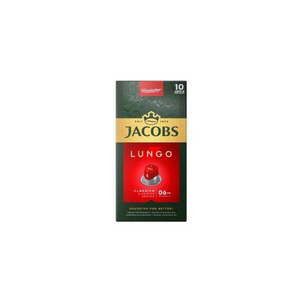 Kávékapszula, Nespresso kompatibilis Jacobs Lungo 6 Classico 10db/doboz