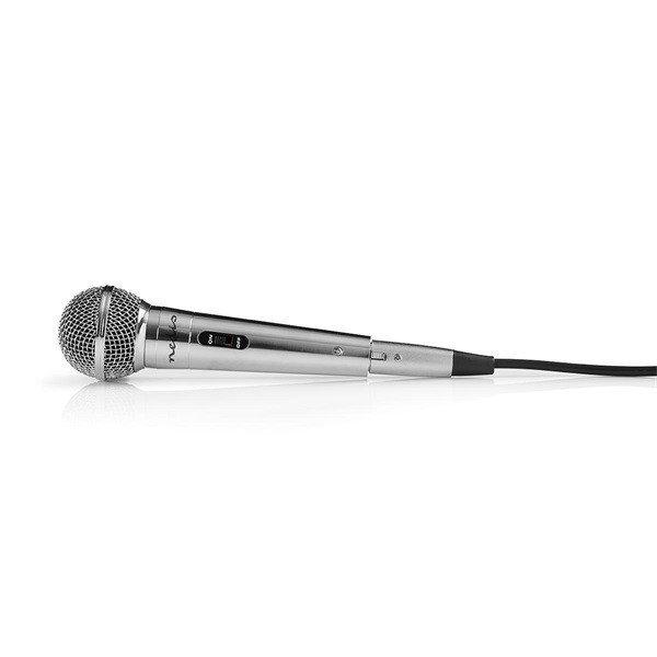 NEDIS MPWD45GY vezetékes mikrofon,Kardioid Levehető kábel 5,00 m 80 Hz - 13
kHz 600 Ohm -72 dB Be/Ki kapcs.fém ezüst