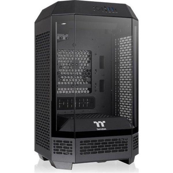 Thermaltake The Tower 250 Black táp nélküli ablakos Mini-ITX
számítógépház fekete