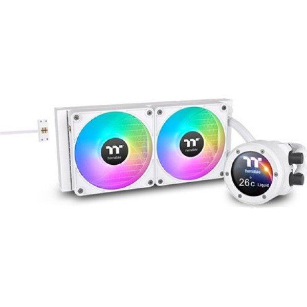Thermaltake TH240 V2 Ultra EX ARGB Snow Edition processzor vízhűtő fehér
