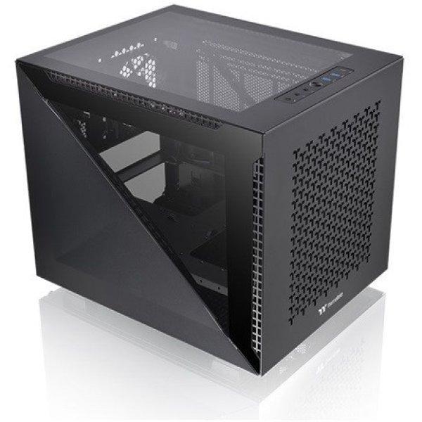 Thermaltake Divider 200 TG Air táp nélküli ablakos MT Mini Tower
számítógépház fekete
